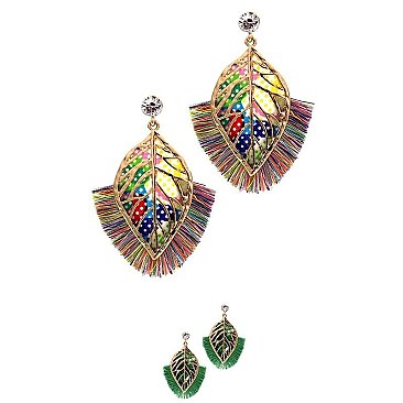 FILIGREE LEAF BOHO EARRINGS