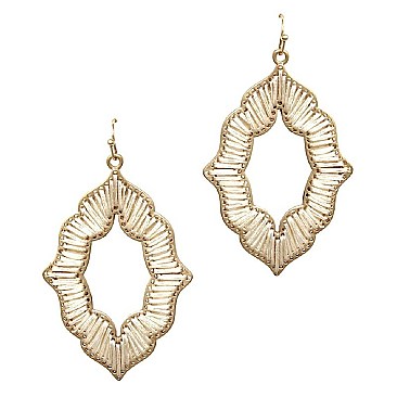OPEN-CUT NEON THREAD EARRING