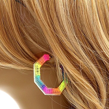 NEON THREAD BOHO EARRING