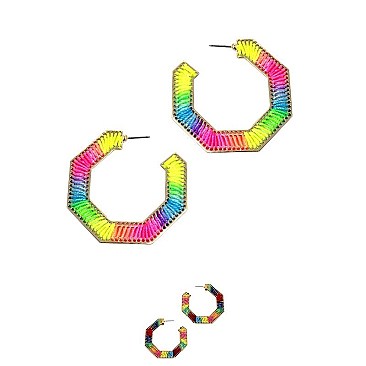 NEON THREAD BOHO EARRING