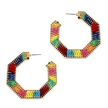 NEON THREAD BOHO EARRING