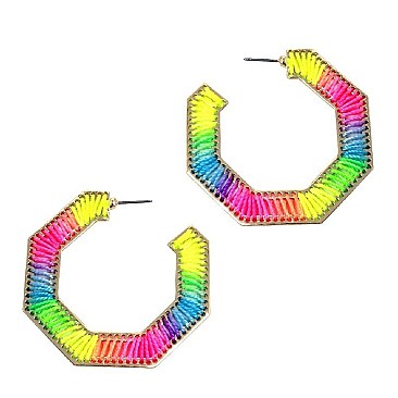 NEON THREAD BOHO EARRING