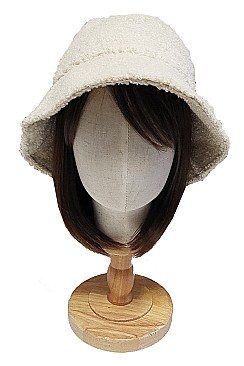 Pack of 12 Pieces Sherpa Soft Winter Bucket Hat