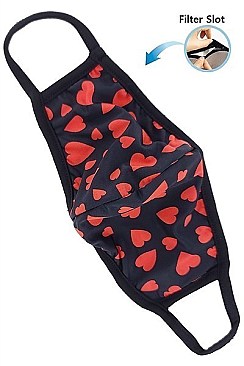 Reusable Fashion Mask with Filter Slot