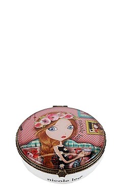 NICOLE LEE LARGE NINA PRINT JEWELRY BOX