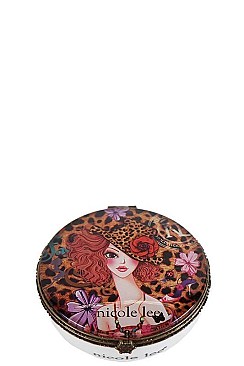 NICOLE LEE LARGE NINA PRINT JEWELRY BOX