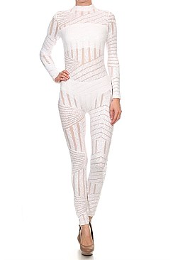 Sexy Clubwear Jumpsuit in a body-con style  pack of 6