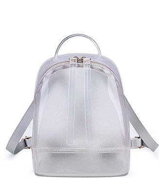 FASHION CLEAR TENDER JELLY BACKPACK