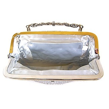 Mesh Rhinestone Evening Bag