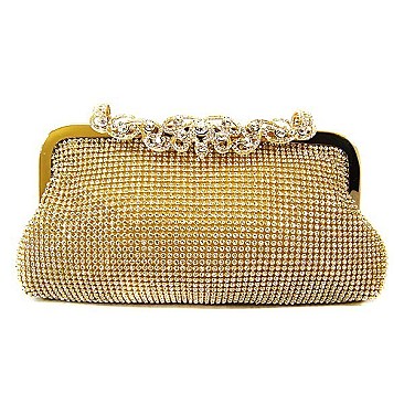 Mesh Rhinestone Evening Bag