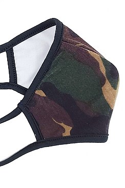 CAMOUFLAGE COTTON REUSABLE COTTON MASK