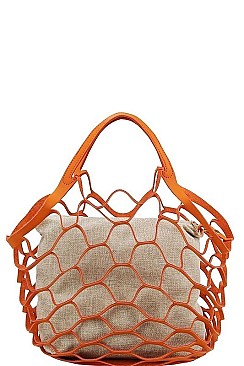 2IN1 HOLLOW OUT NET BAG