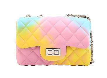 DESIGNER CUTE TENDER RAINBOW JELLY CROSSBODY BAG