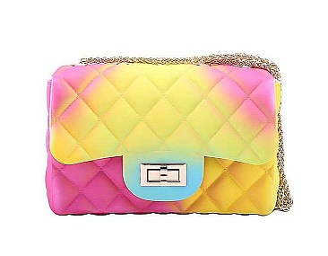 DESIGNER CUTE TENDER RAINBOW JELLY CROSSBODY BAG