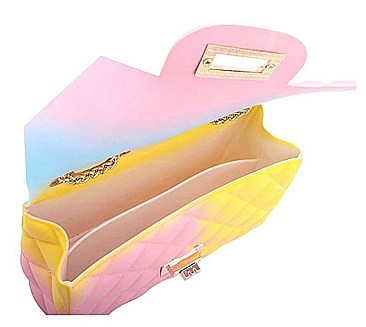 DESIGNER CUTE TENDER RAINBOW JELLY CROSSBODY BAG