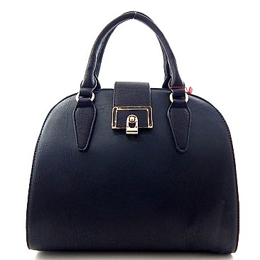 Leather Like 2 Tone 2 Way Satchel