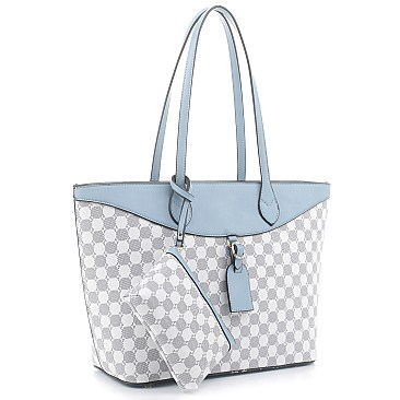 2-in-1 Stylish Monogram Shopper Wallet Set