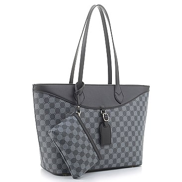 2-in-1 Stylish Monogram Shopper Wallet Set