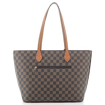 2-in-1 Stylish Monogram Shopper Wallet Set