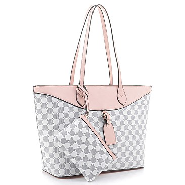 2-in-1 Stylish Monogram Shopper Wallet Set