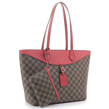 2-in-1 Stylish Monogram Shopper Wallet Set