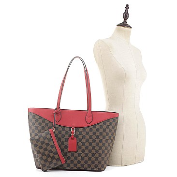 2-in-1 Stylish Monogram Shopper Wallet Set