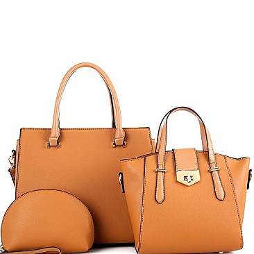 Classy 3 in 1 Structured Satchel Value SET MH-JX19203