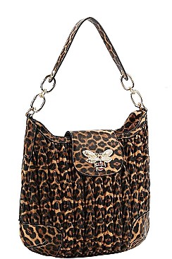INSECT ACCENT STYLISH PATTERN SHOULDER BAG