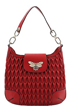 INSECT ACCENT STYLISH PATTERN SHOULDER BAG