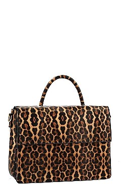 SQUARE CLASSY FLAP SATCHEL WITH LONG STRAP
