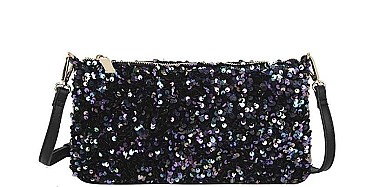 TRENDY FULL SEQUIN CROSSBODY BAG