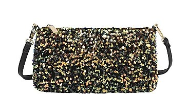 TRENDY FULL SEQUIN CROSSBODY BAG