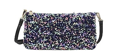 TRENDY FULL SEQUIN CROSSBODY BAG