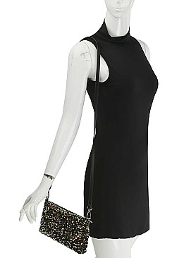 TRENDY FULL SEQUIN CROSSBODY BAG