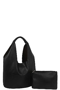 2 in 1 Tall Hobo-Shoulder Bag