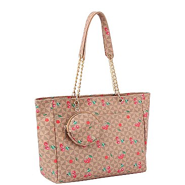 Monogram Cherry 3-in-1 Shopper Set