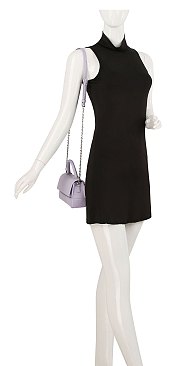 Fashion Flap over Top Handle Satchel