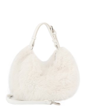 Furry Top Handle Satchel