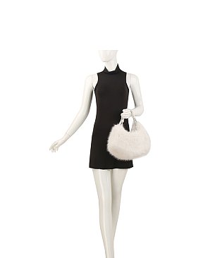 Furry Top Handle Satchel