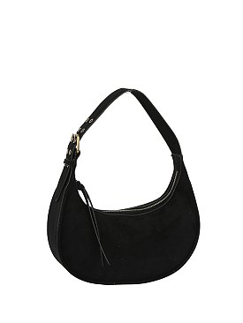 Faux Suede Shoulder Bag