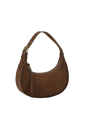 Faux Suede Shoulder Bag