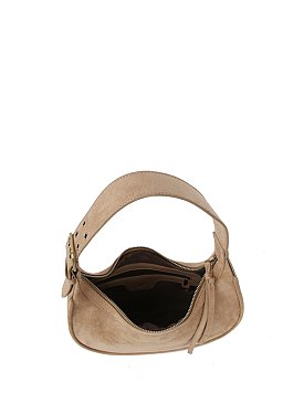 Faux Suede Shoulder Bag