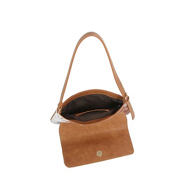 Cow Calf Hair Flap Shoulder bag