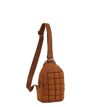 Quilted Design Cute Daily Sling Bag