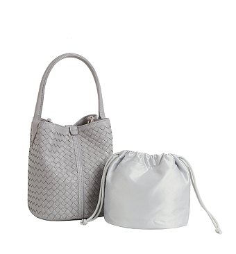 Fashion Woven Bucket Bag Satchel