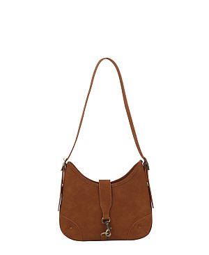 Faux Suede Shoulder Bag