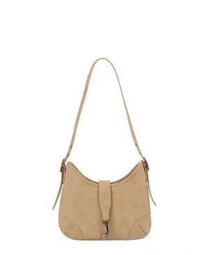 Faux Suede Shoulder Bag