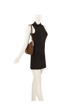 Faux Leather Shoulder Bag