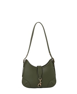 Faux Leather Shoulder Bag