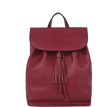 FASHION MODERN TASEEL LEATHER BACKPACK